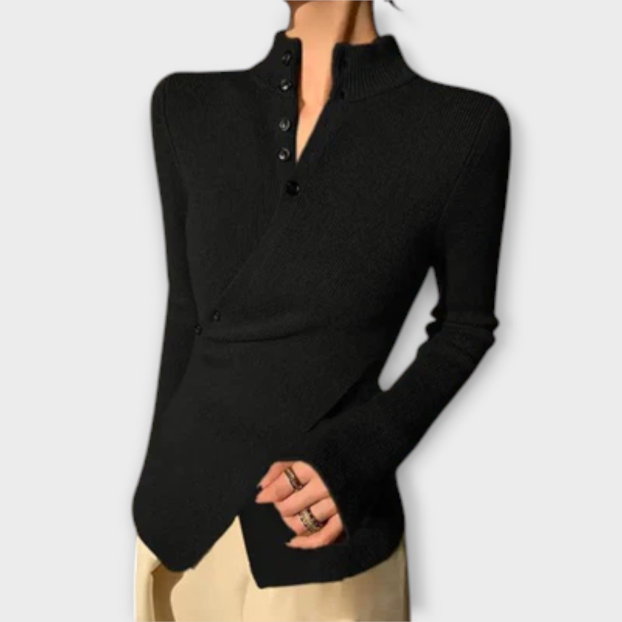 Tereza | Elegantní pletený svetr z bavlny