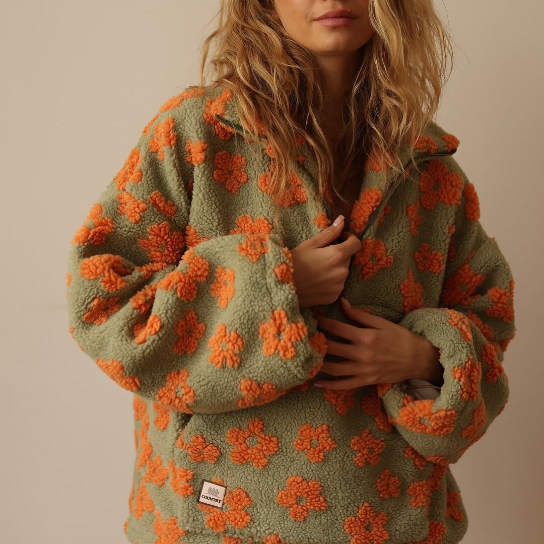 Daisy | Hřejivá fleece mikina Bloom