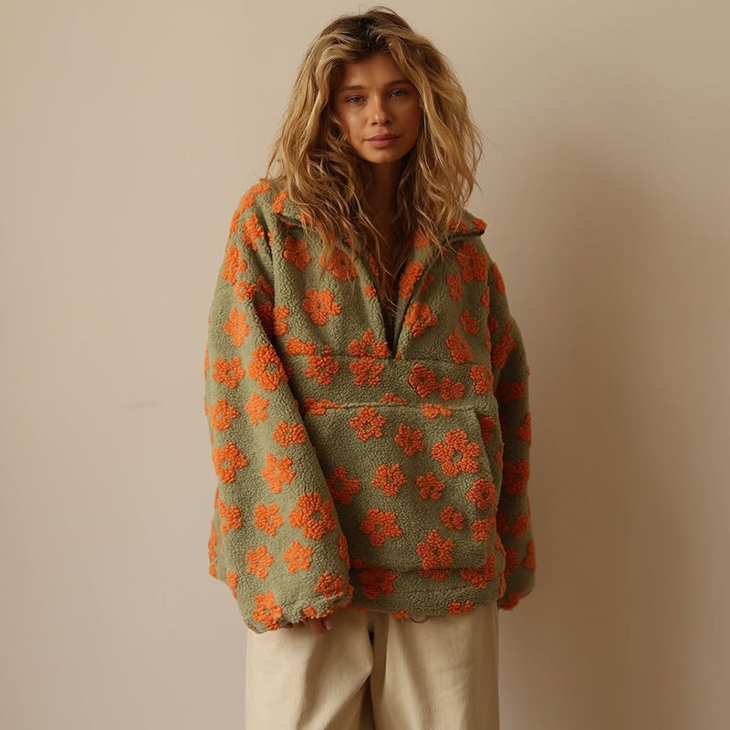 Daisy | Hřejivá fleece mikina Bloom